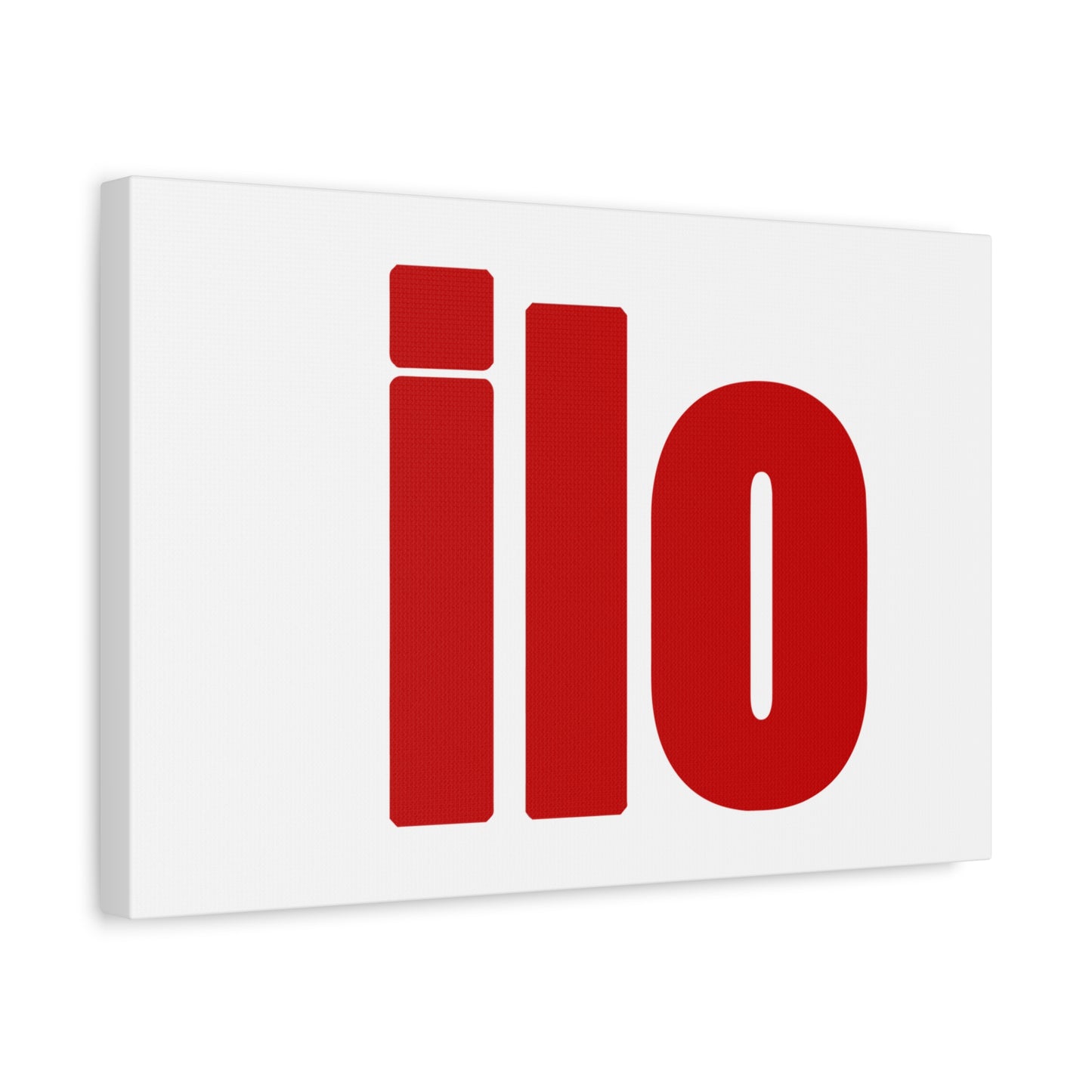 ILO Bold Red Block Matte Canvas