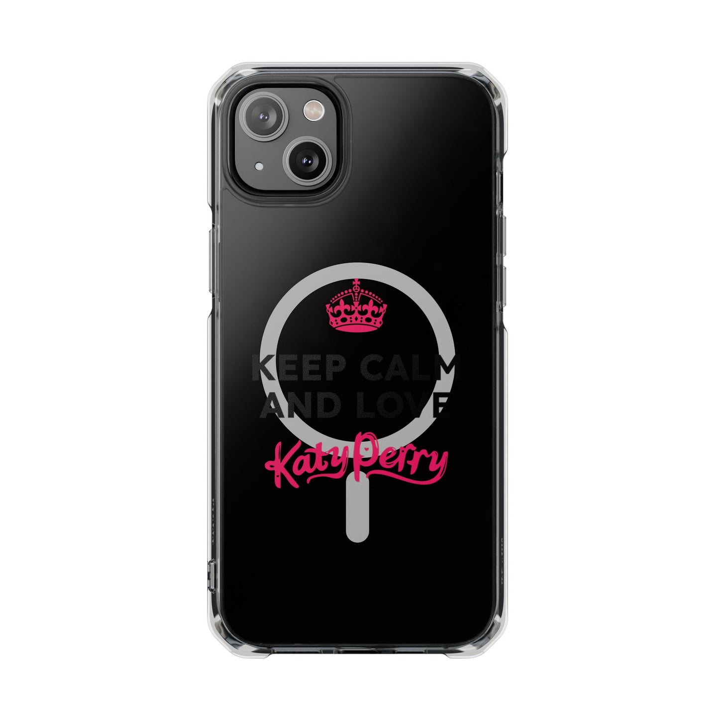 Crown over Katy Perry Signature” Magnetic Clear Impact cases