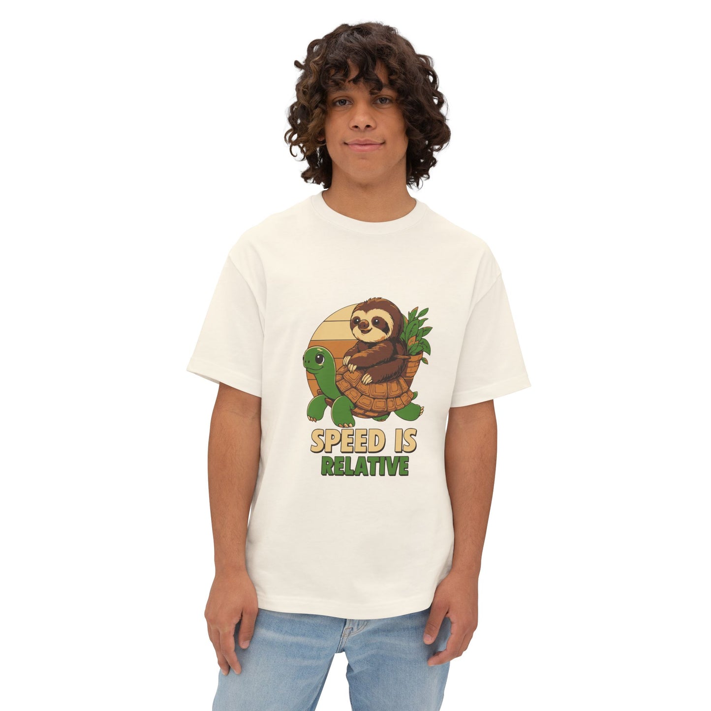 Oversized boxy Tee – Snazzy Speed Edition