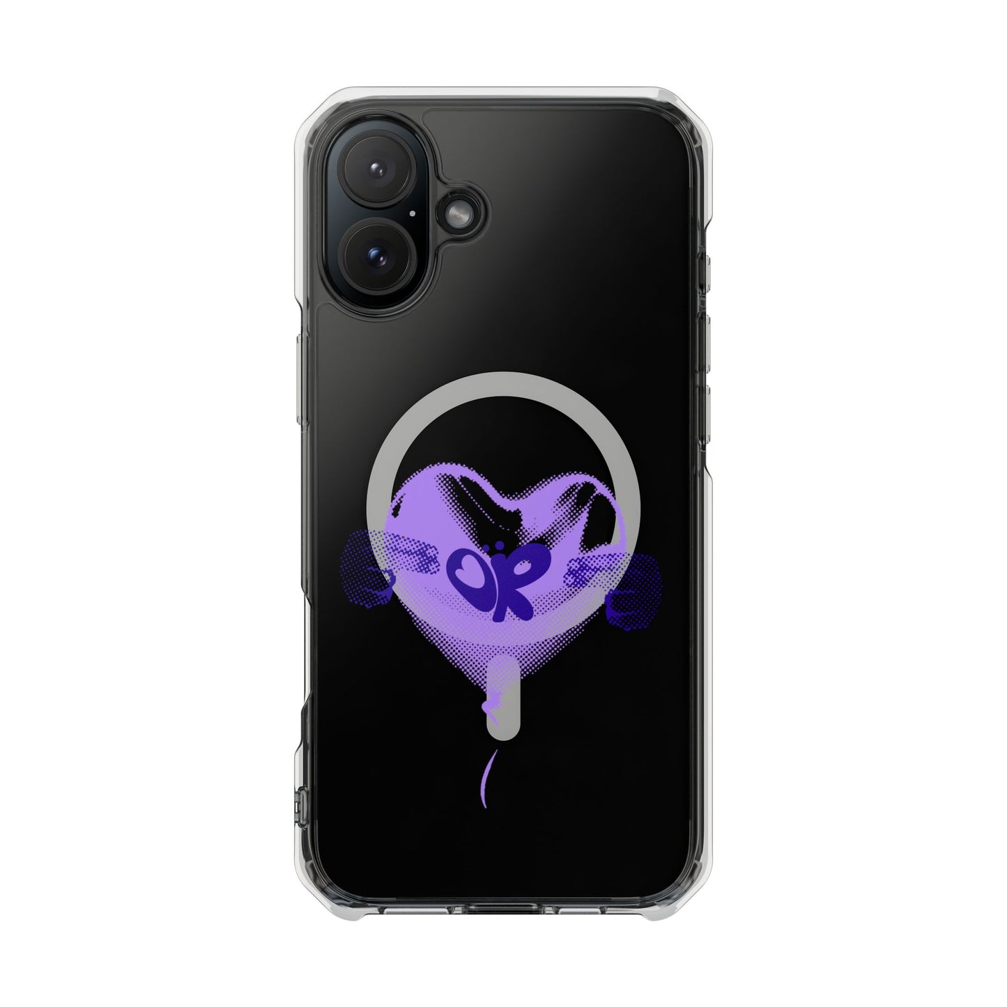 Heart Balloon OR Pop Art Magnetic Clear Impact Case