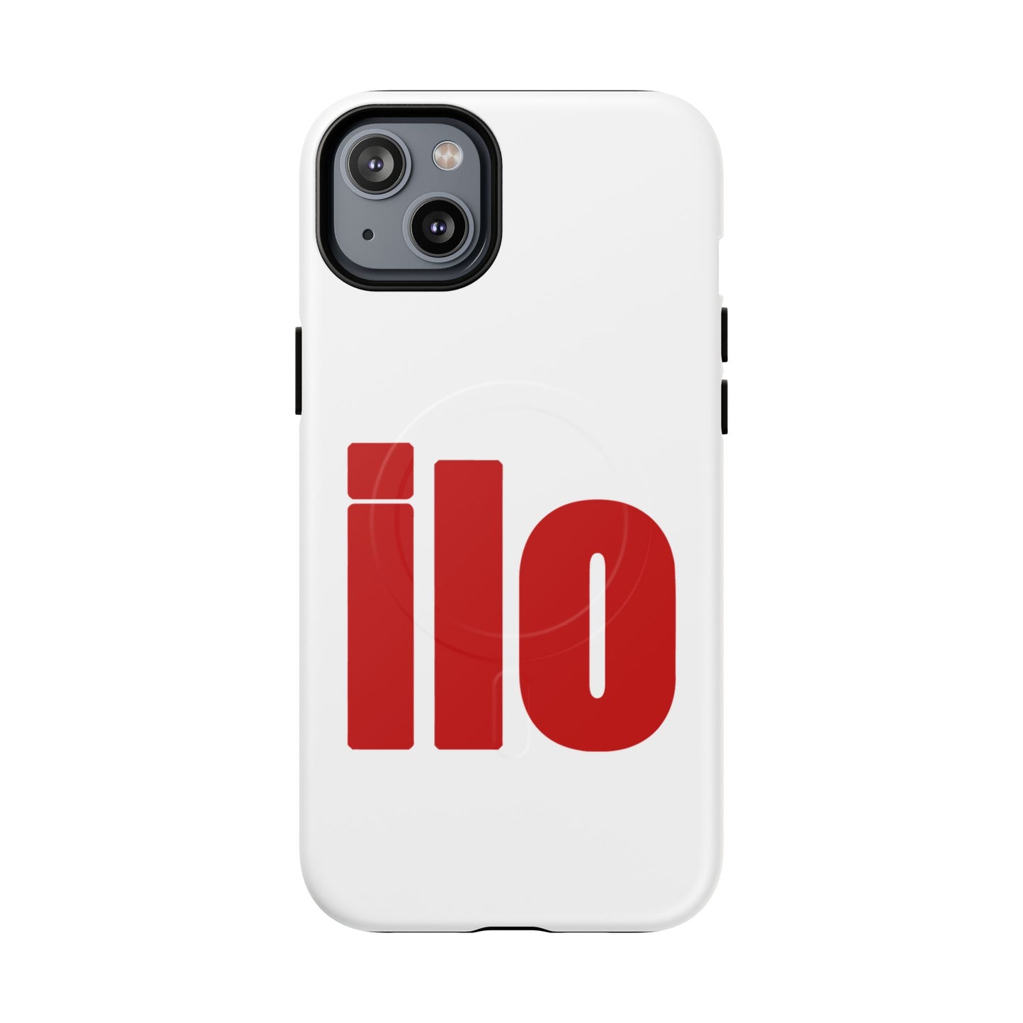 ILO Bold Red Block Tough Magnetic Case