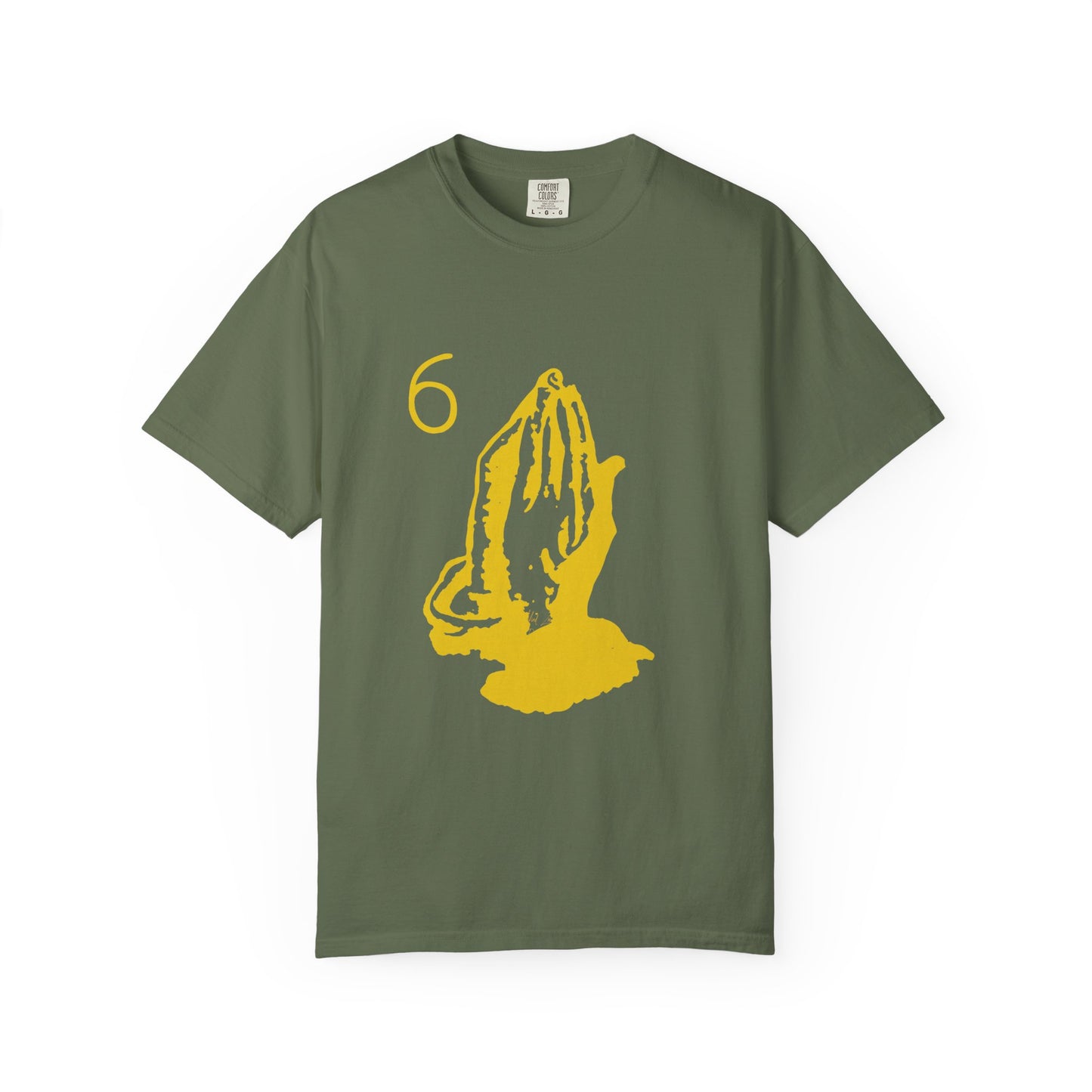 6 God Prayer Hands Dyed Tshirt