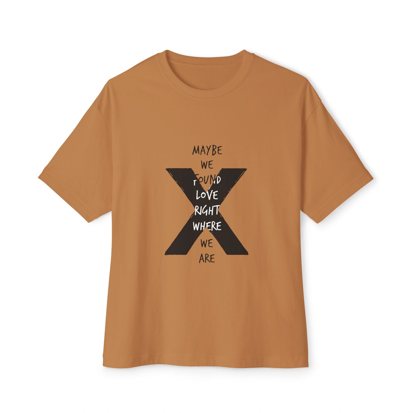 Abstract Paw and Brush Stroke Oversized Boxy Tee
