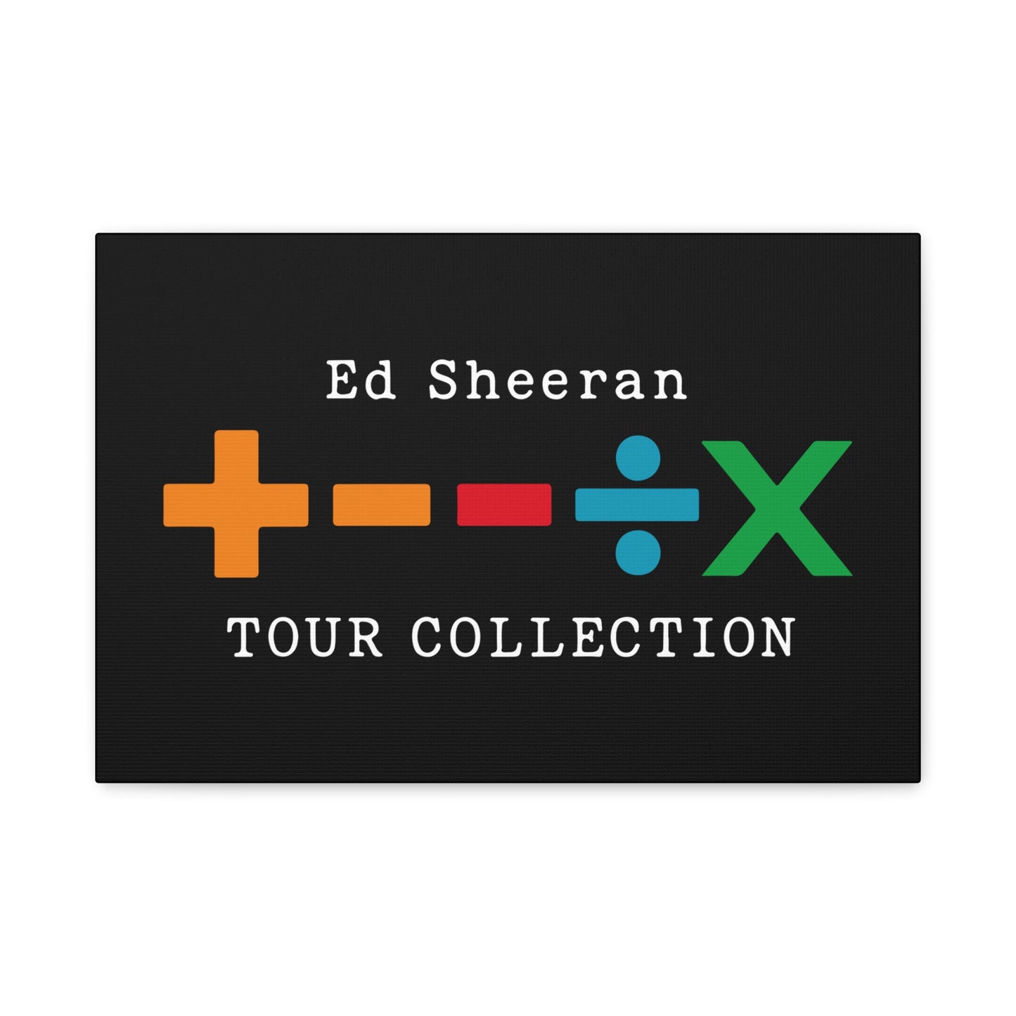 Matte Stretched Canvas, 1.25" Depth – Ed Sheeran Black Edition