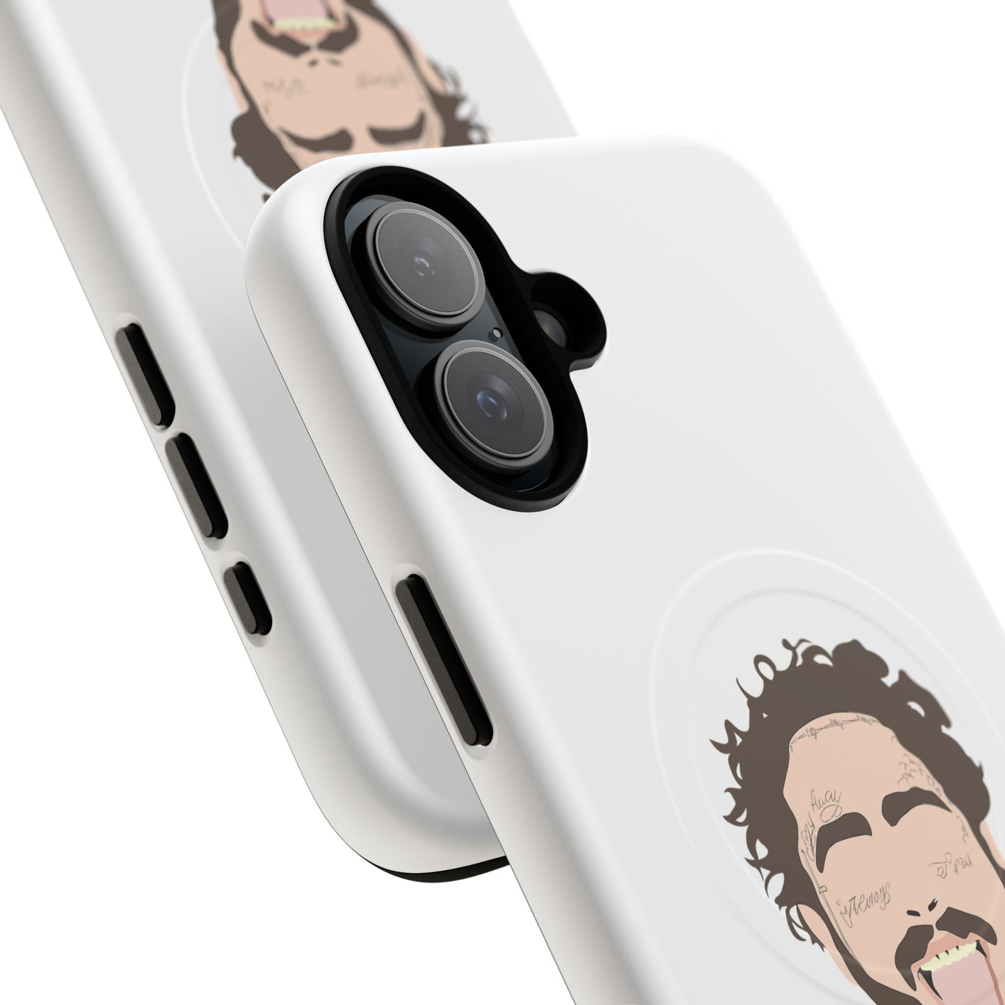 Minimalist Tongue Out Cartoon Face Tough Magnetic Case