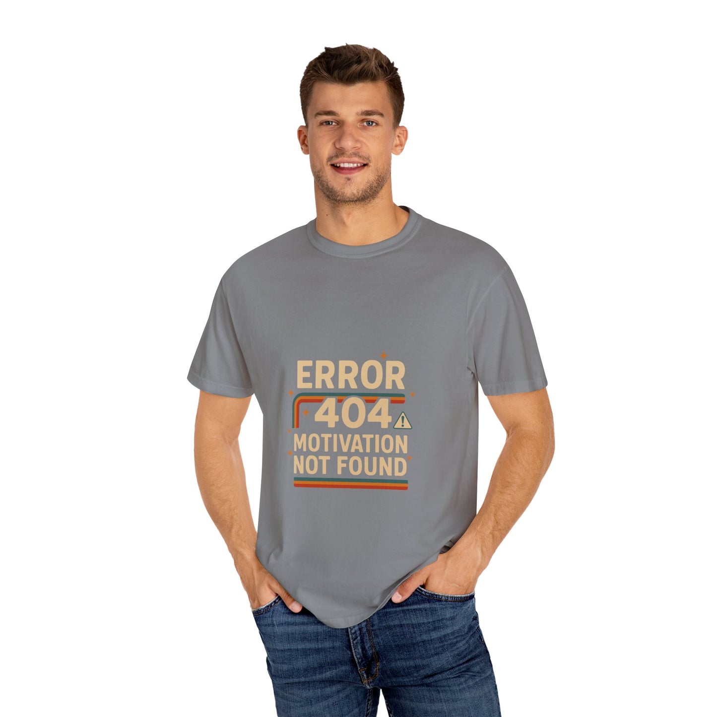 Unisex Garment-Dyed T-shirt – Snazzy Error 404 Edition