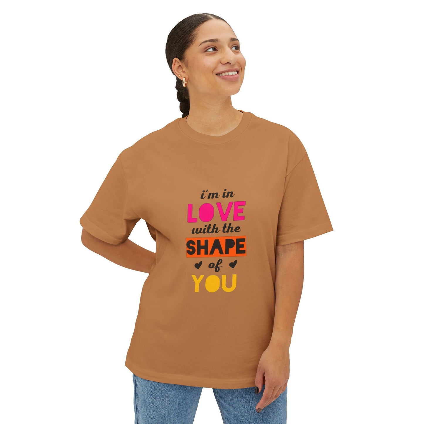 Copy of Copy of Orange Divide Symbol Oversized Boxy Tee
