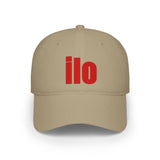 ILO Bold Red Block Baseball Cap