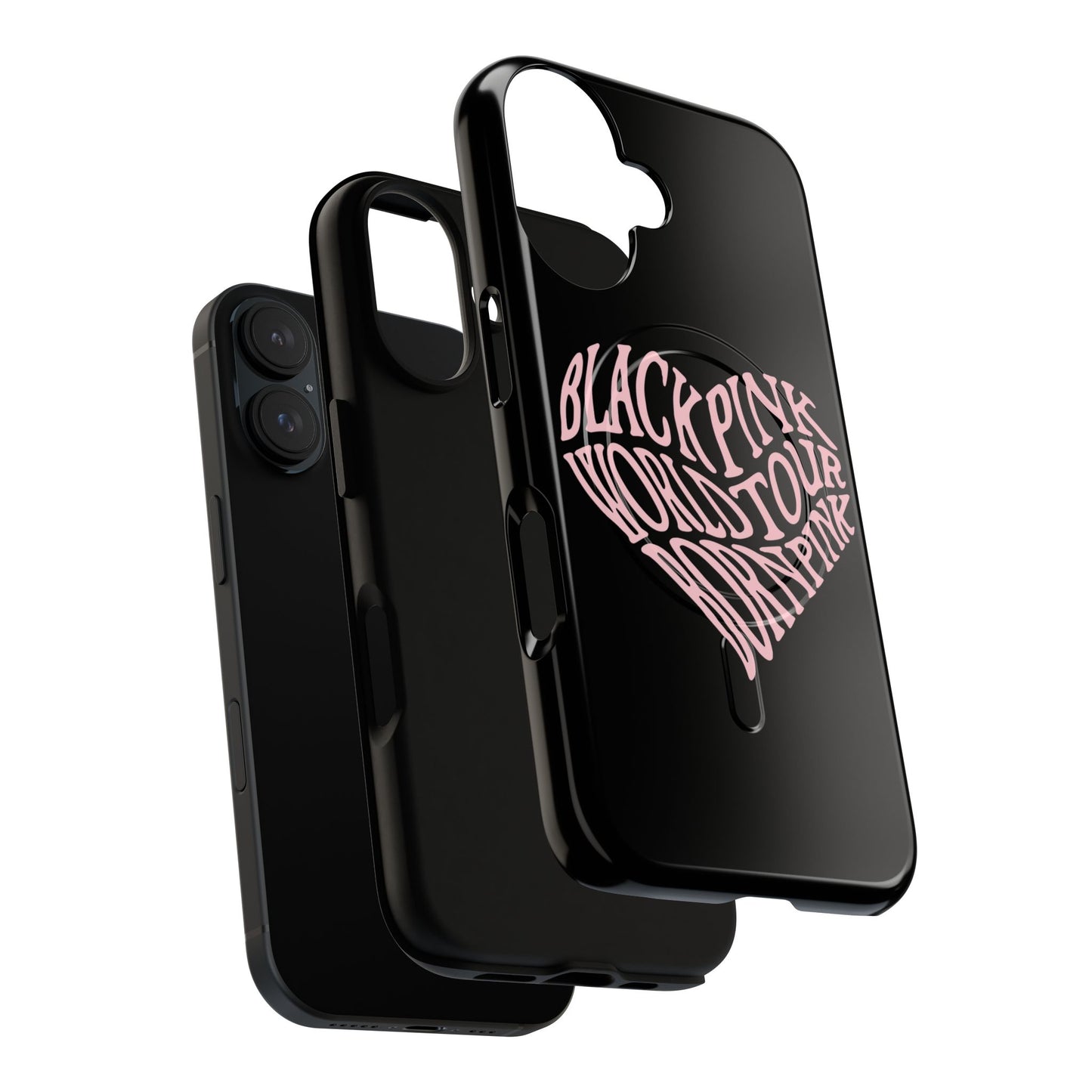 Iphone Born Pink Heart Typography - Tough Magnetic Phone Case