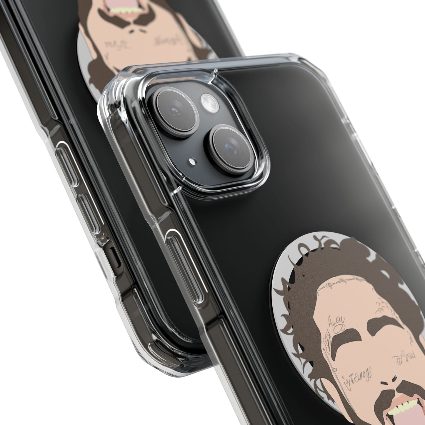 Minimalist Tongue Out Cartoon Face Magnetic Impact Case
