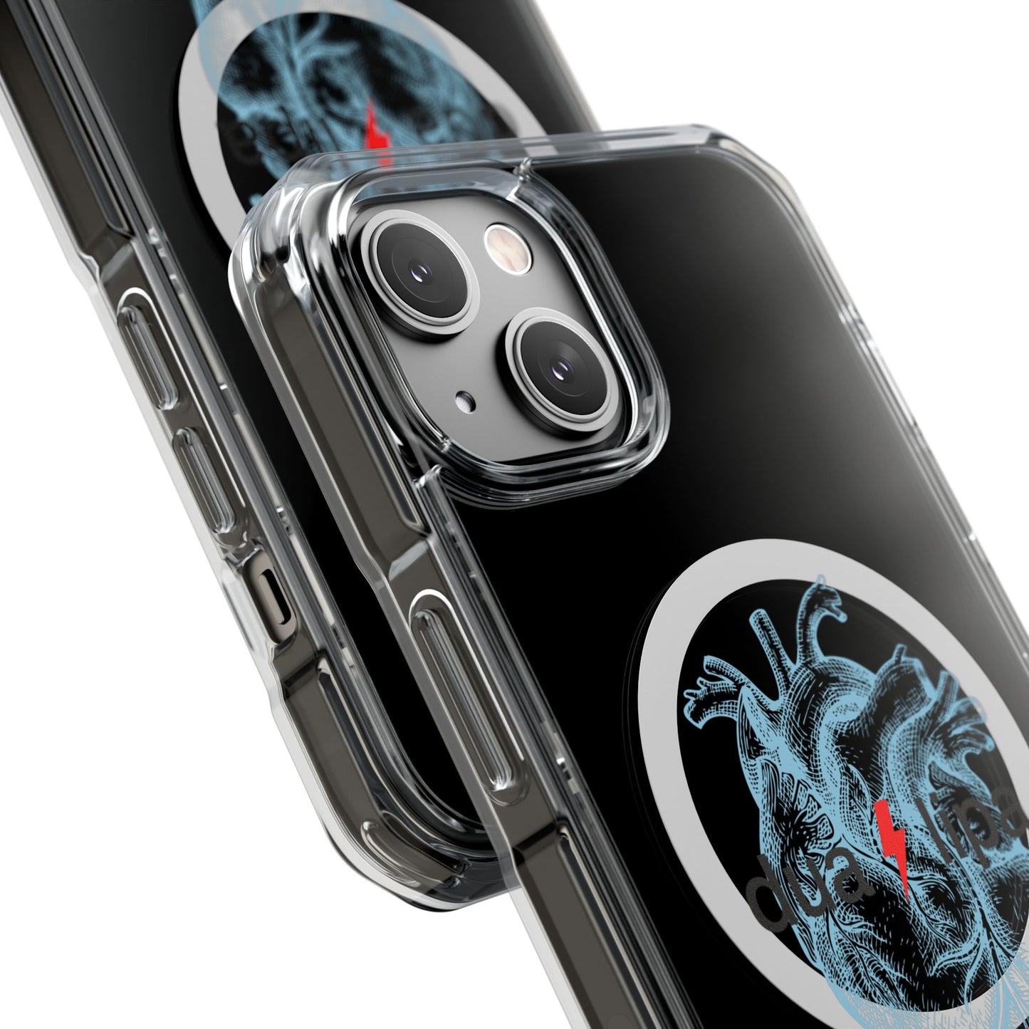 Electro Heart Illustration Magnetic Clear Impact case