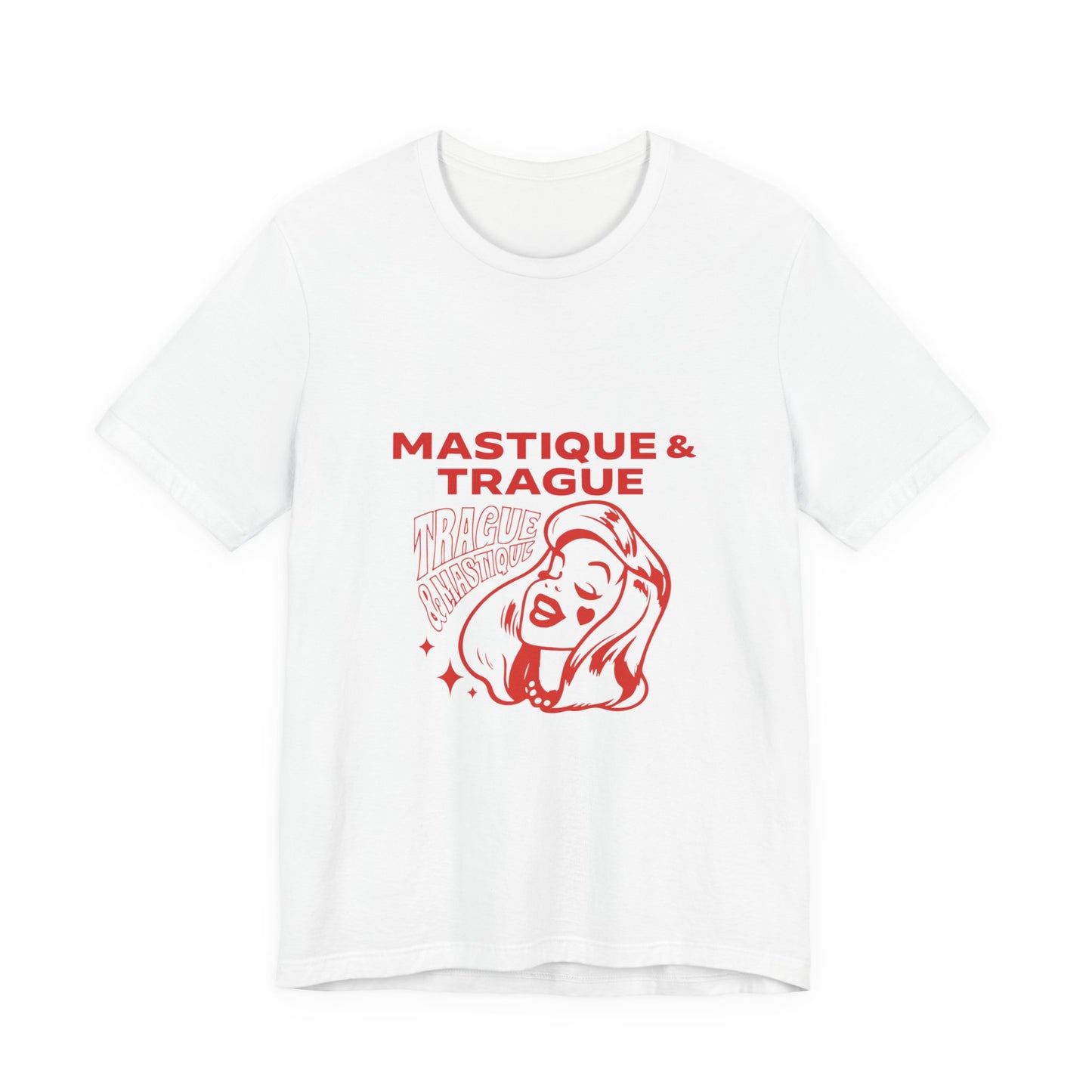 Fierce Femme in Red Unisex jersey short sleeve tee