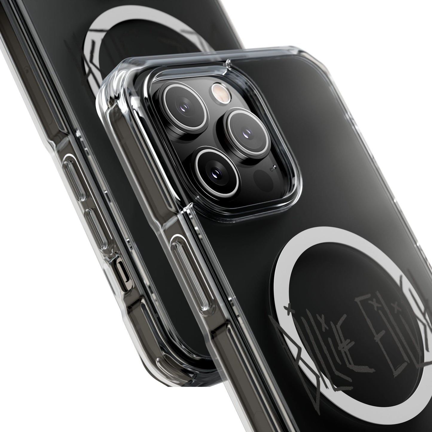 Twisted Ink Font Magnetic Clear Impact Case