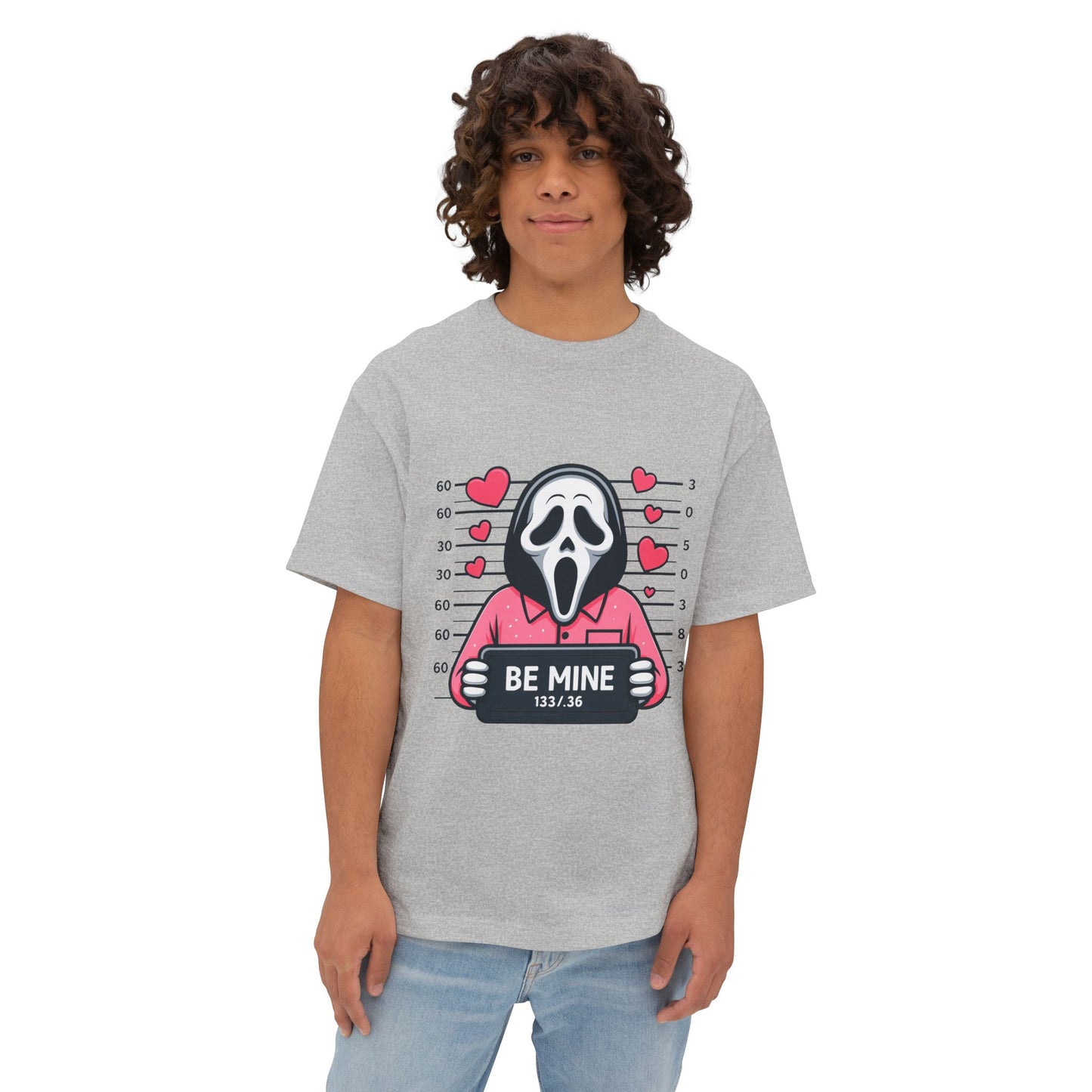 Oversized boxy Tee – Snazzy Be mine Edition