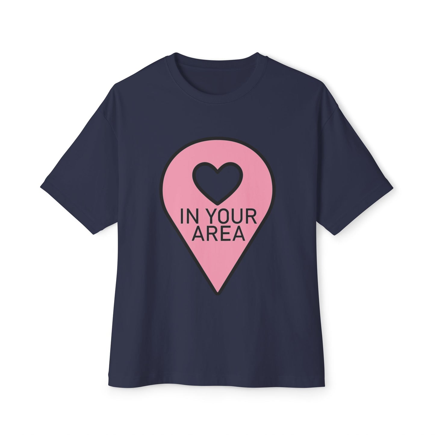 In Your Area Pin Marker – Oversized Boxy Tee