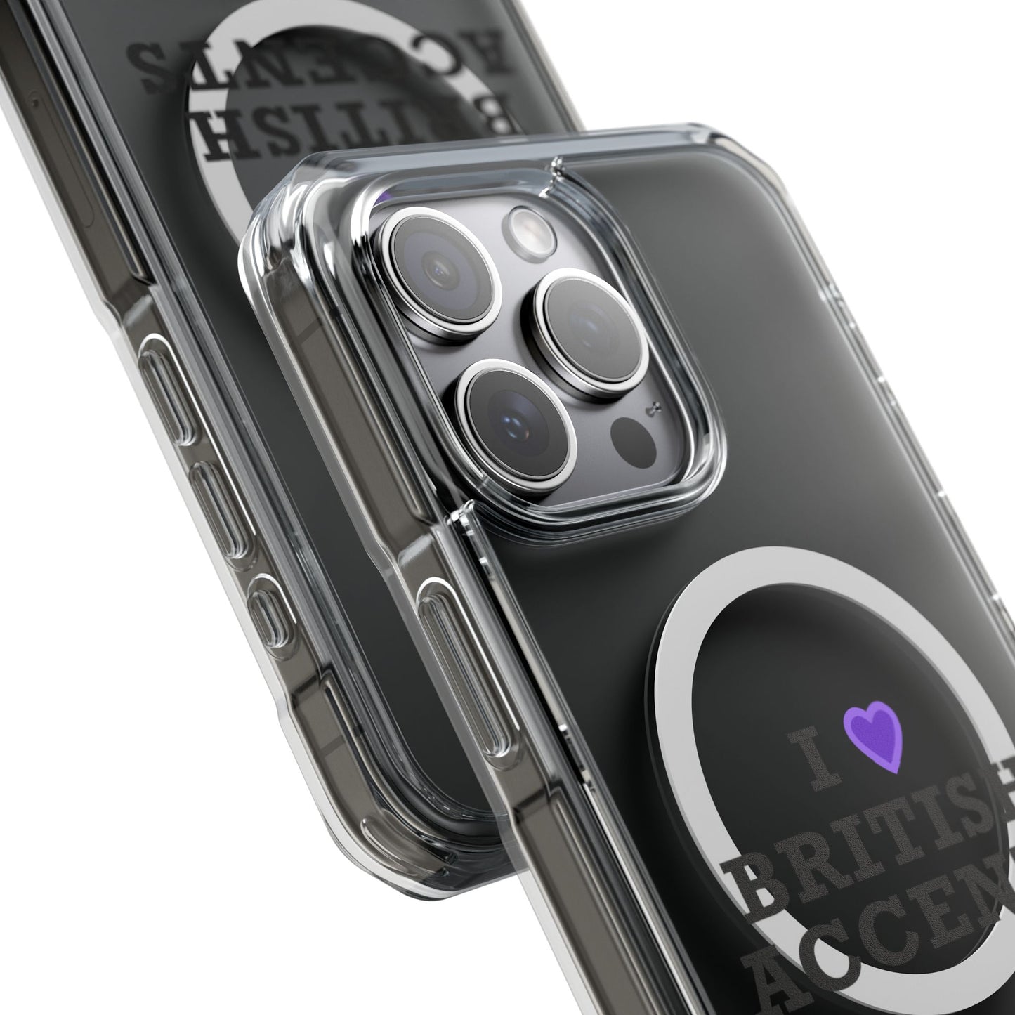 I Love British Accents Magnetic Clear Impact Case