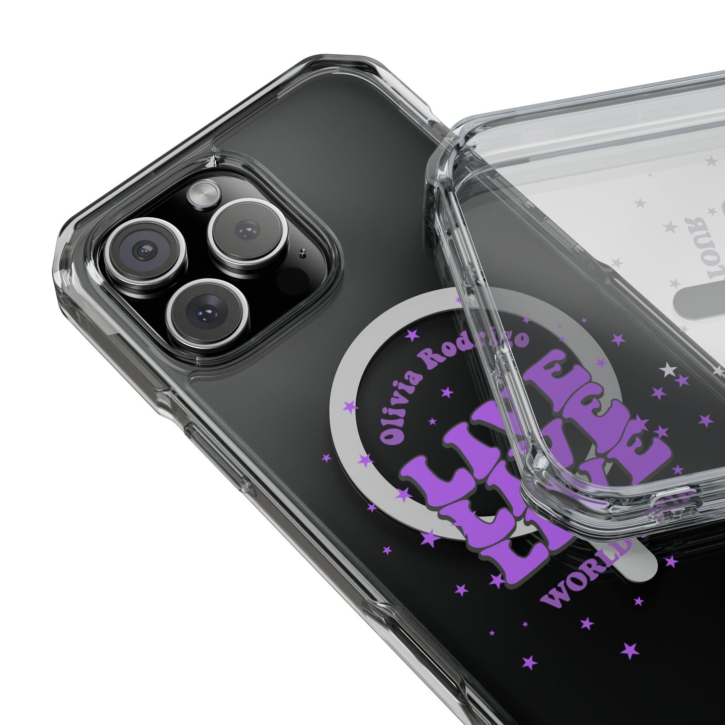 Olivia Rodrigo Live World Tour Magnetic Clear Impact Case