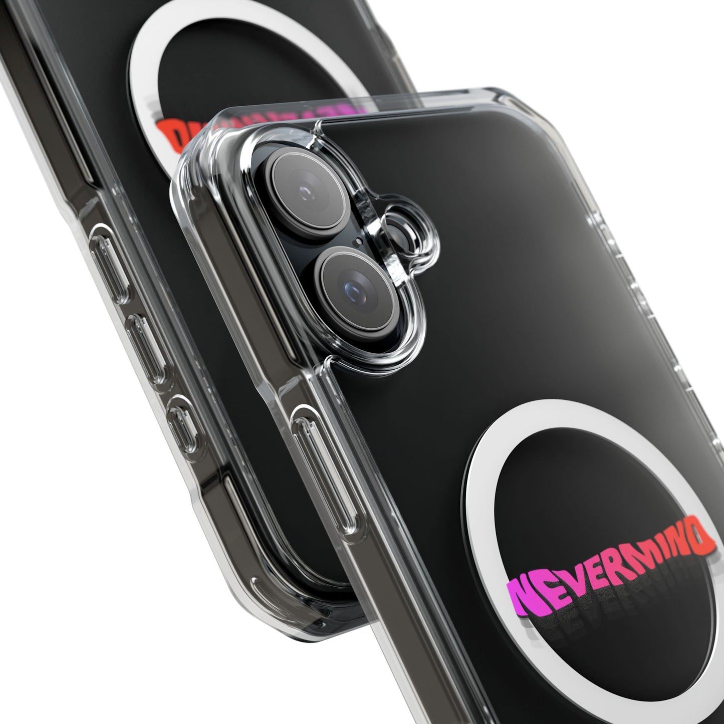 Wavy Groovy Typography Magnetic Clear Impact case