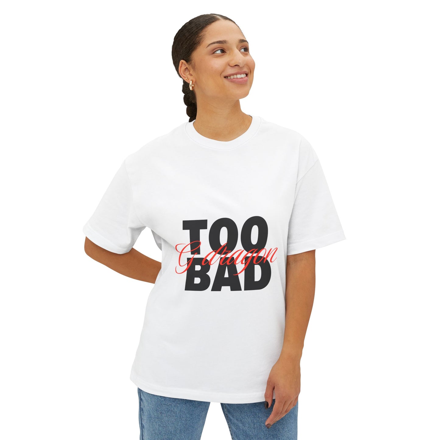 Signature Flame Script Unisex Oversized Boxy Tee