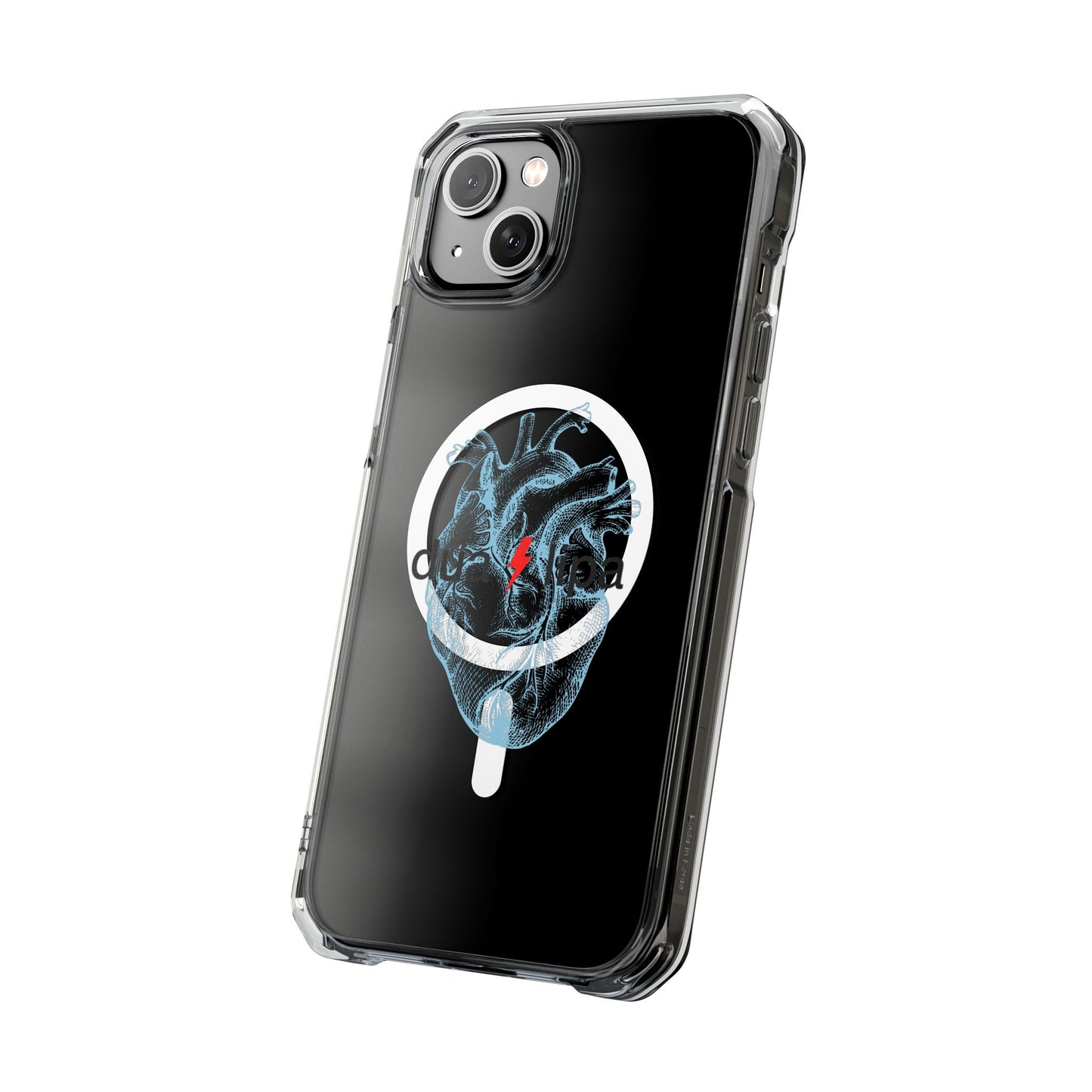 Electro Heart Illustration Magnetic Clear Impact case
