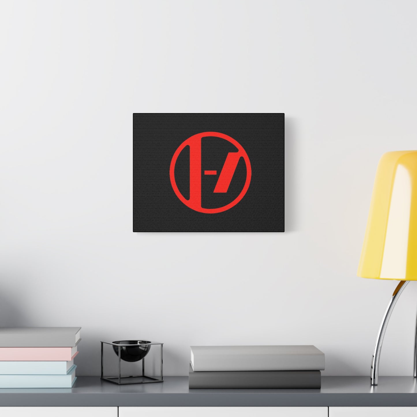 Crimson Orbit Matte Canvas