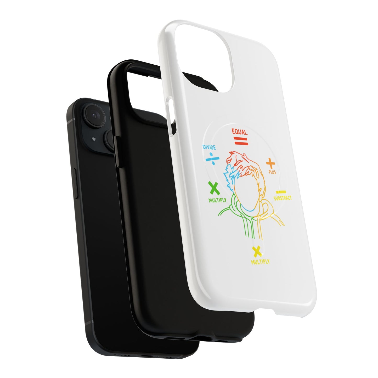Minimalist Divide Symbol with Brush Tough Magnetic case