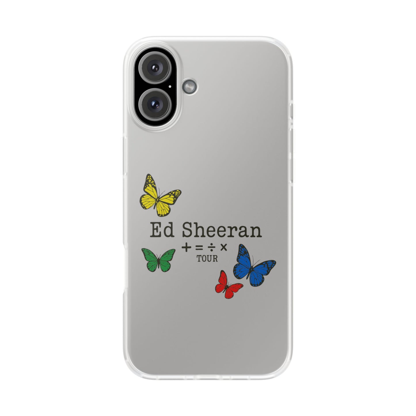 Flexi Case – Ed Sheeran butterfly edition (iPhone X–16 Pro Max)