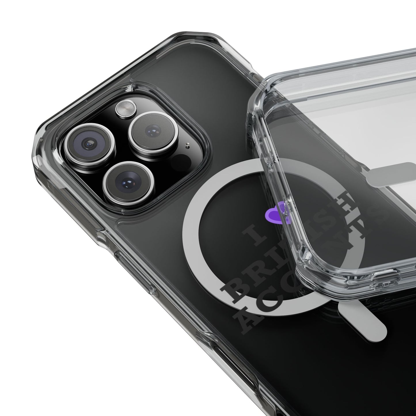 I Love British Accents Magnetic Clear Impact Case