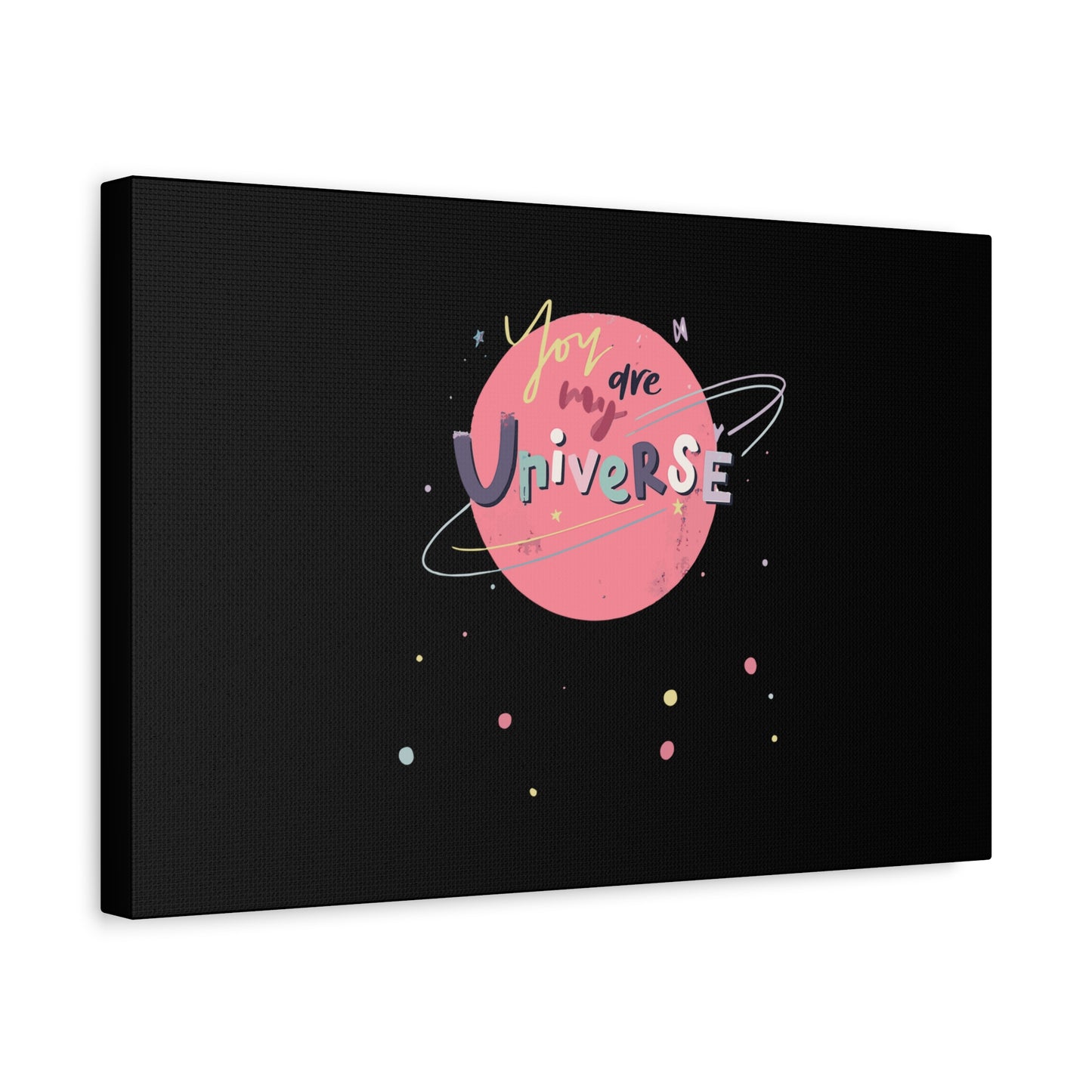 Pastel Planet & Universe Canvas