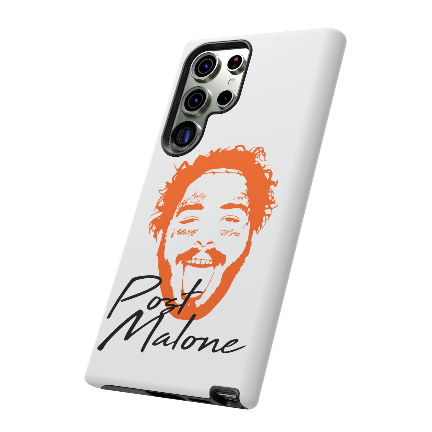 Tough Samsung Case (S20–S25) – Post Malone Name Design with Picture
