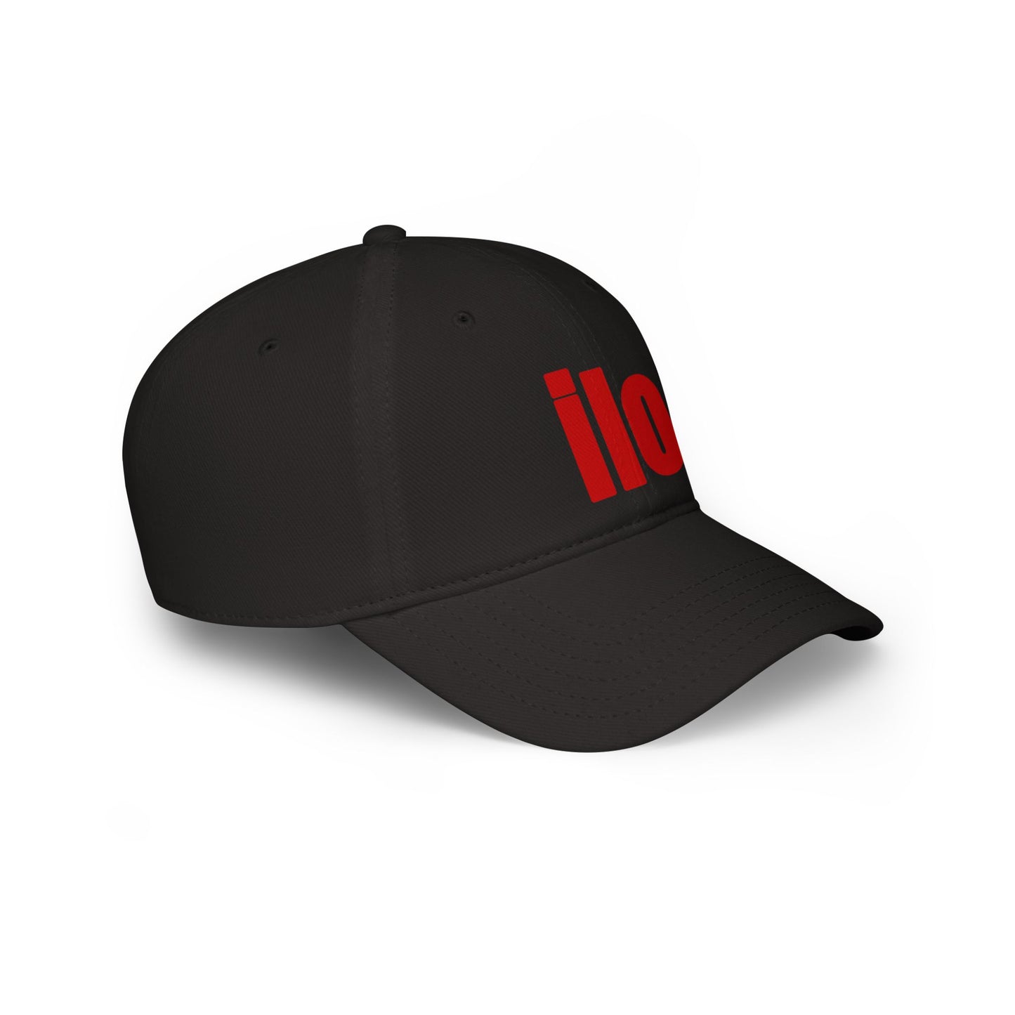 ILO Bold Red Block Baseball Cap