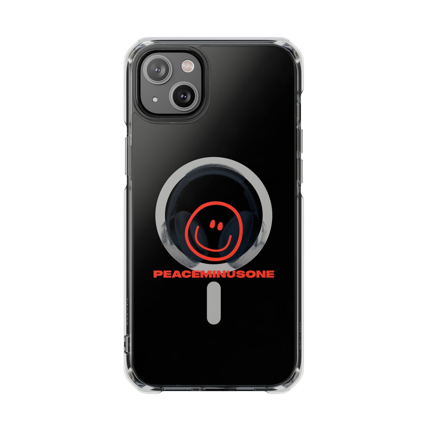 Smiley Beats Graphic Magnetic Clear Impact Case