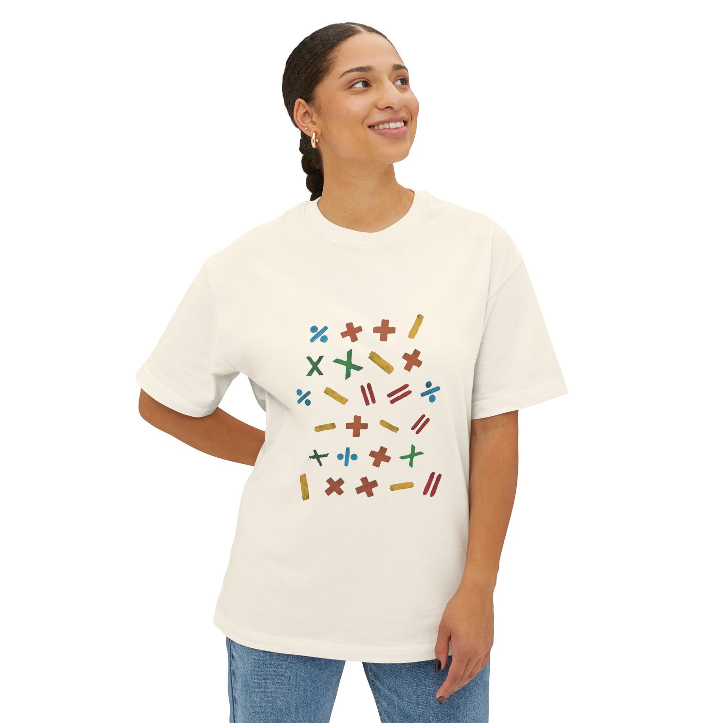Minimalist Paw Print Oversized Boxy Tee