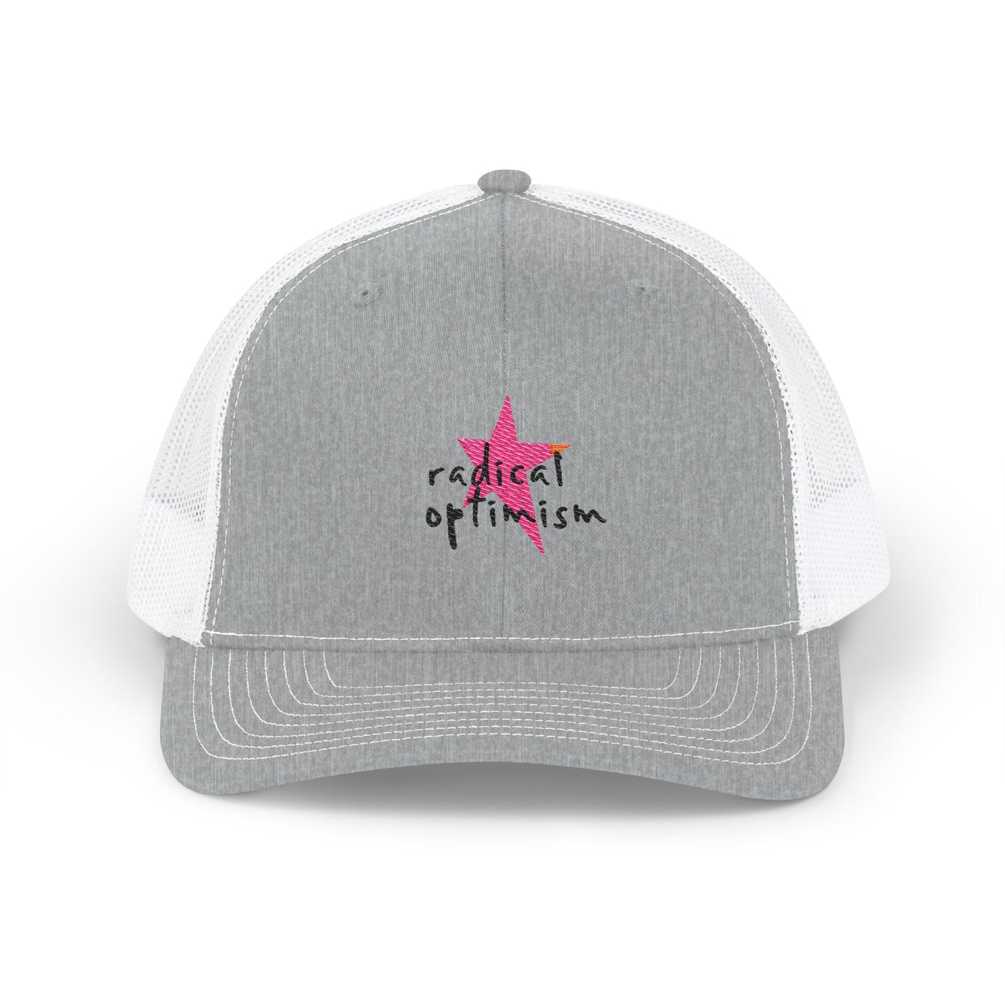 Flame Script Statement Snapback Trucker Cap