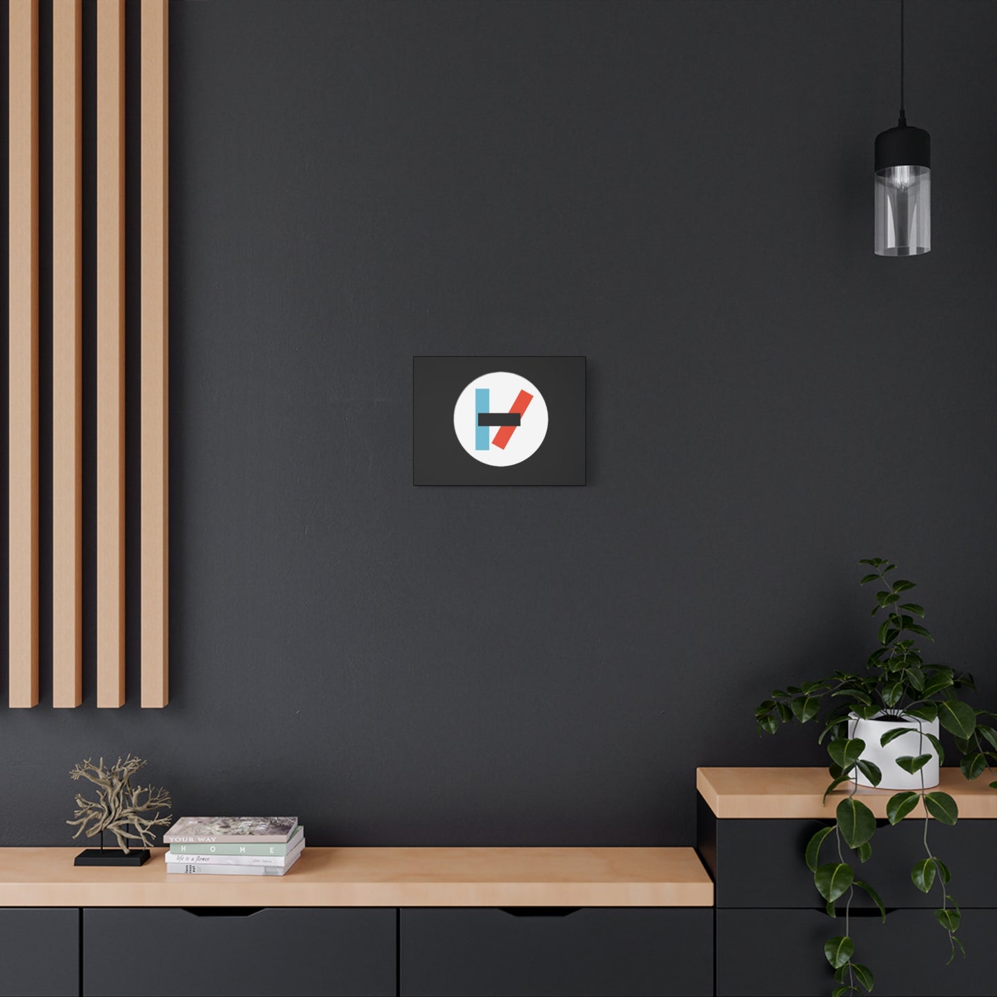 Circle Flame Matte Canvas