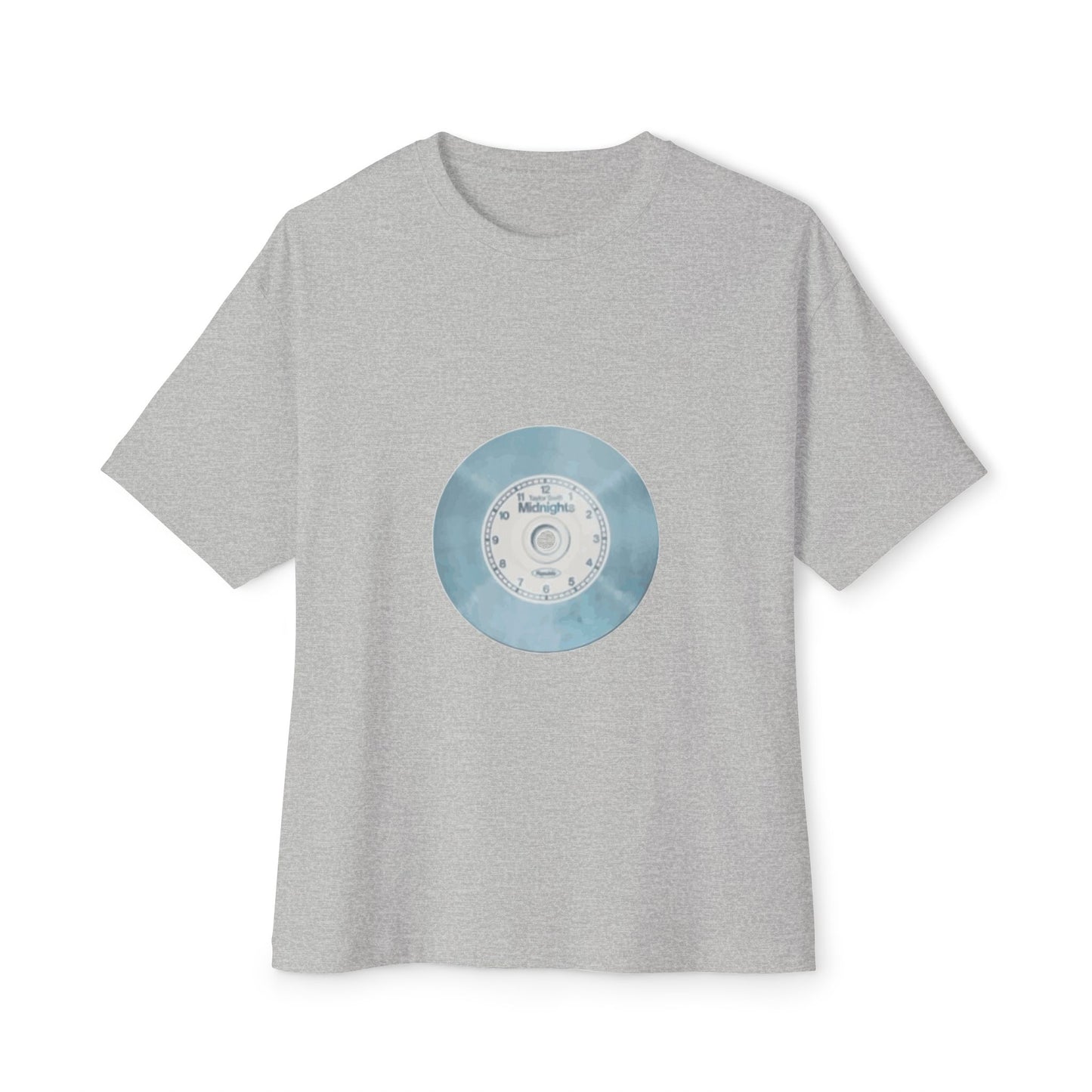 Midnight Vinyl Vibes Unisex Oversized Boxy Tee