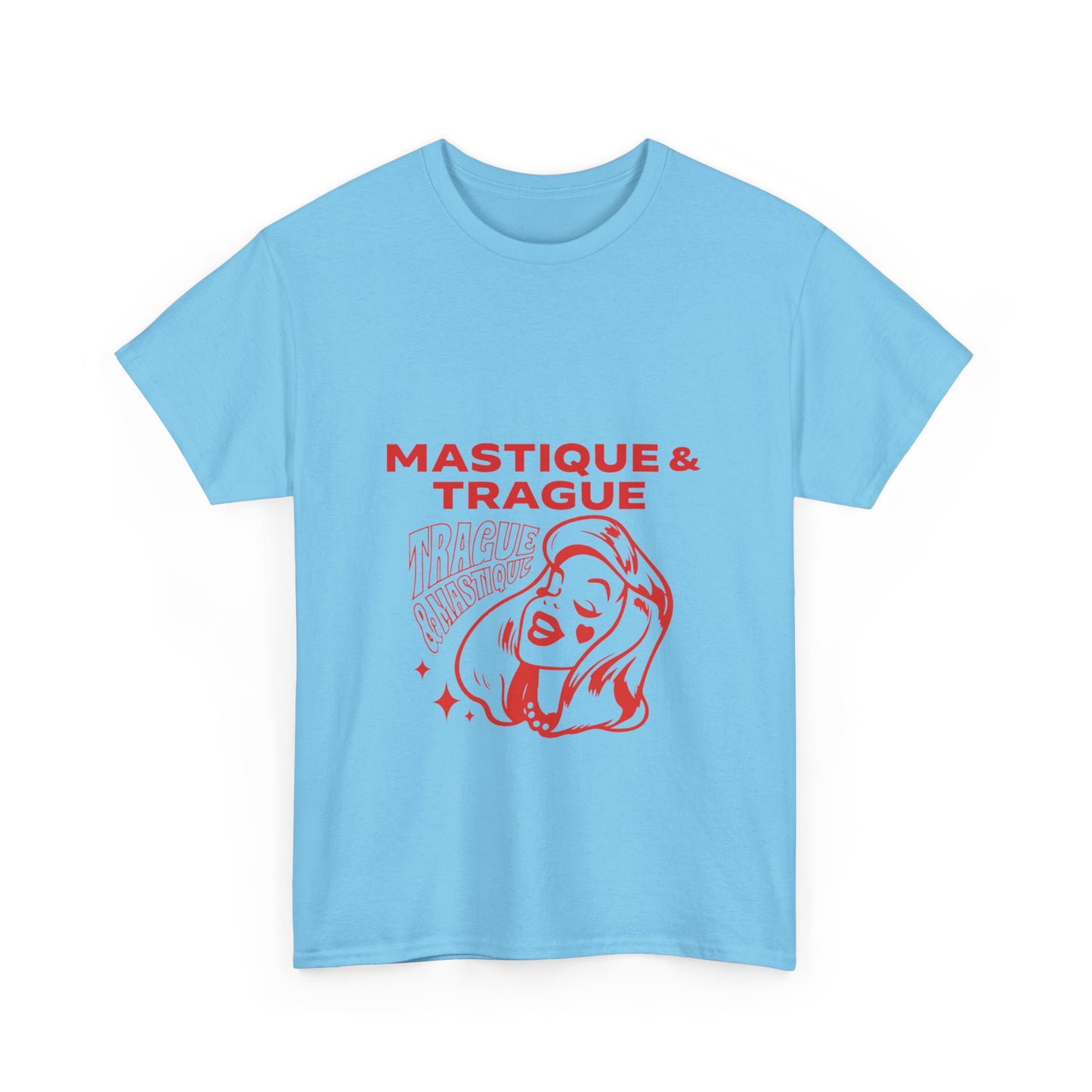 Fierce Femme in Red Unisex Heavy cotton tee