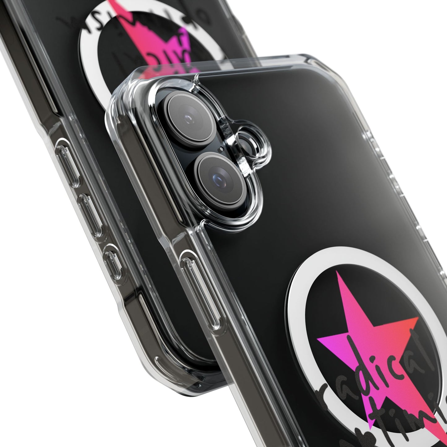 Flame Script Statement Magnetic Clear Impact case