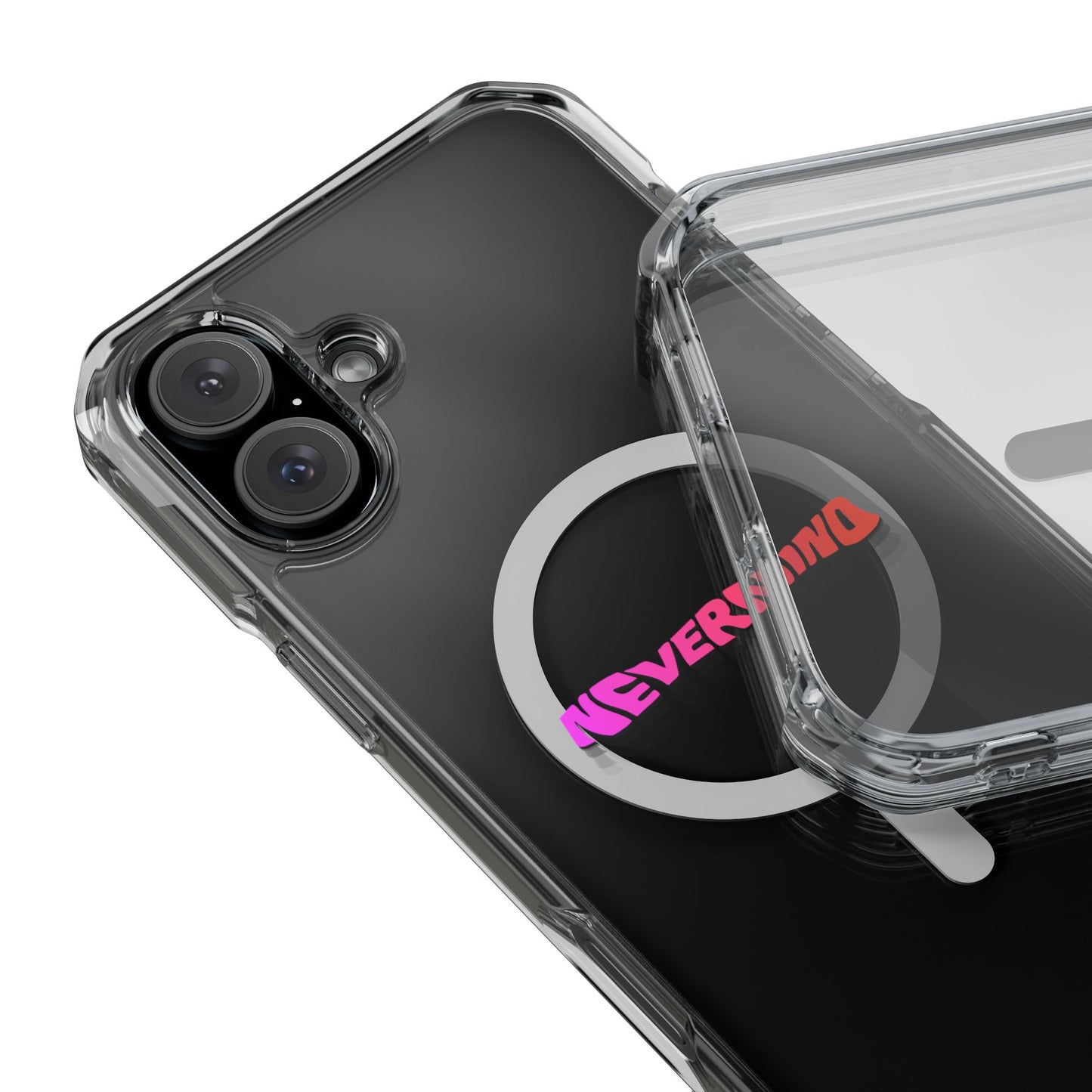 Wavy Groovy Typography Magnetic Clear Impact case