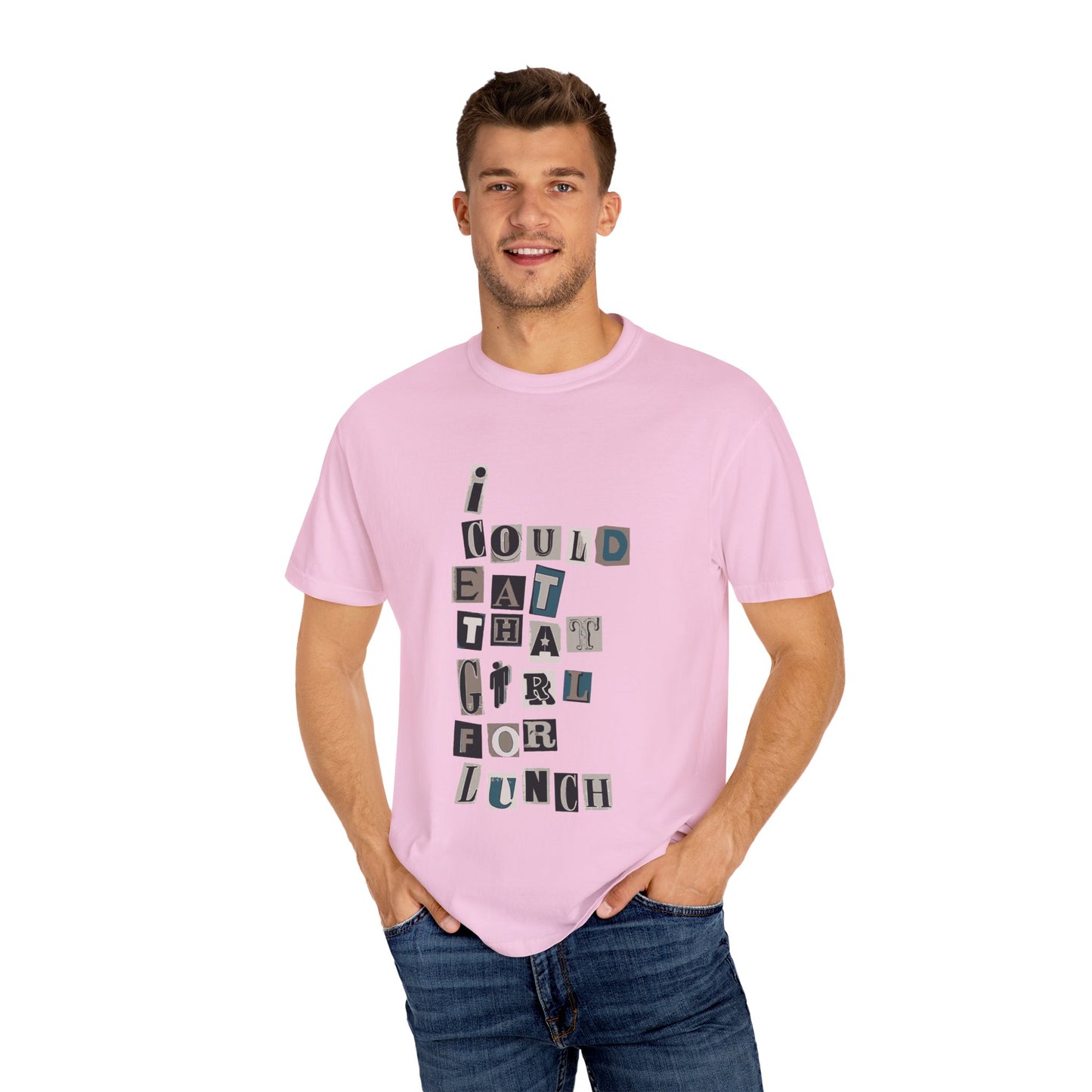 Mixed Message Collage Unisex Dyed T-shirt