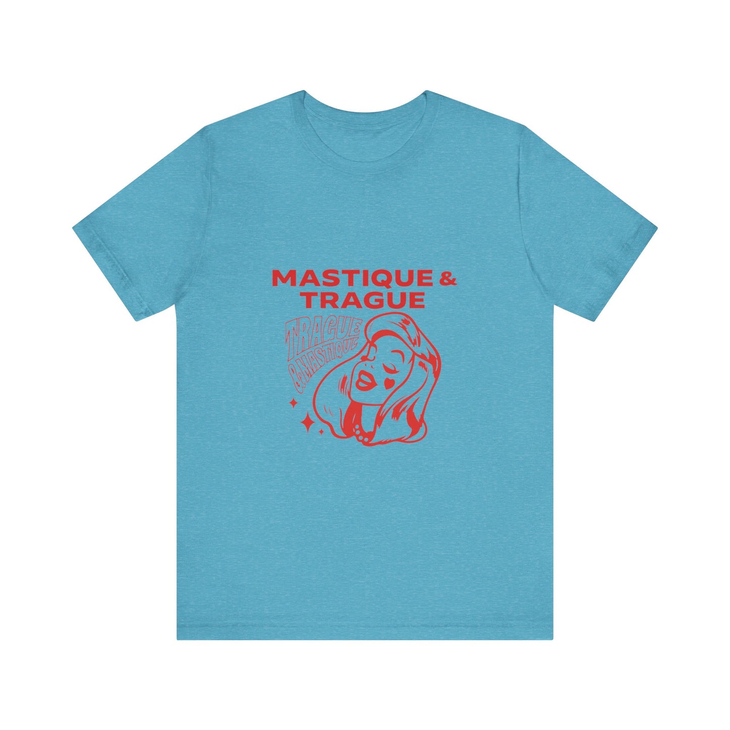 Fierce Femme in Red Unisex jersey short sleeve tee