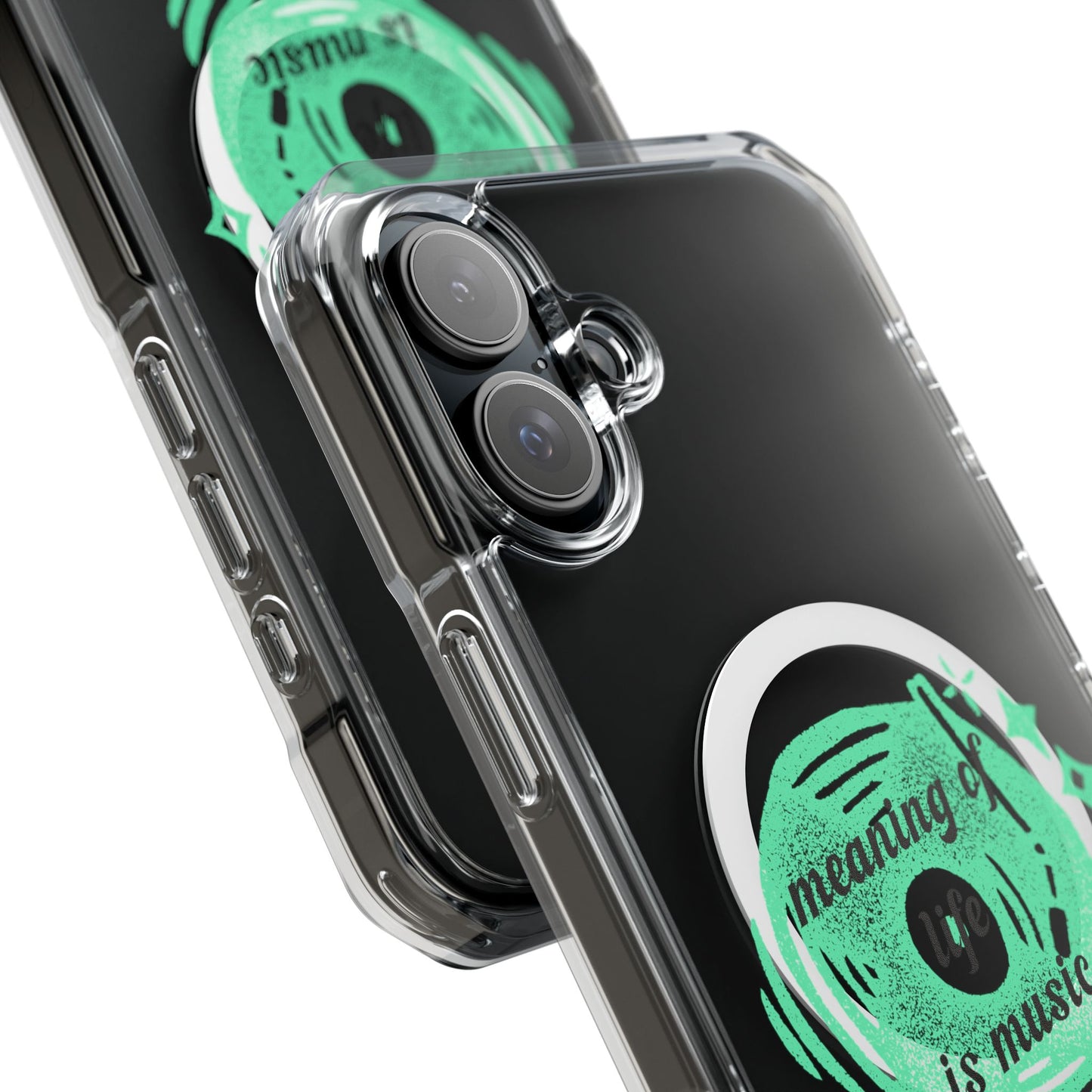 Vinyl Dreams Speak Magnetic clear Impact Case