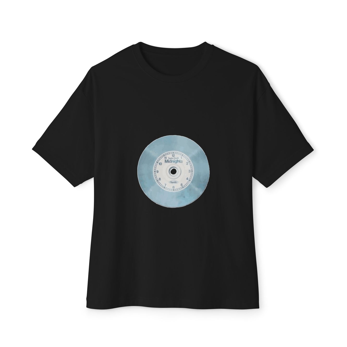Midnight Vinyl Vibes Unisex Oversized Boxy Tee