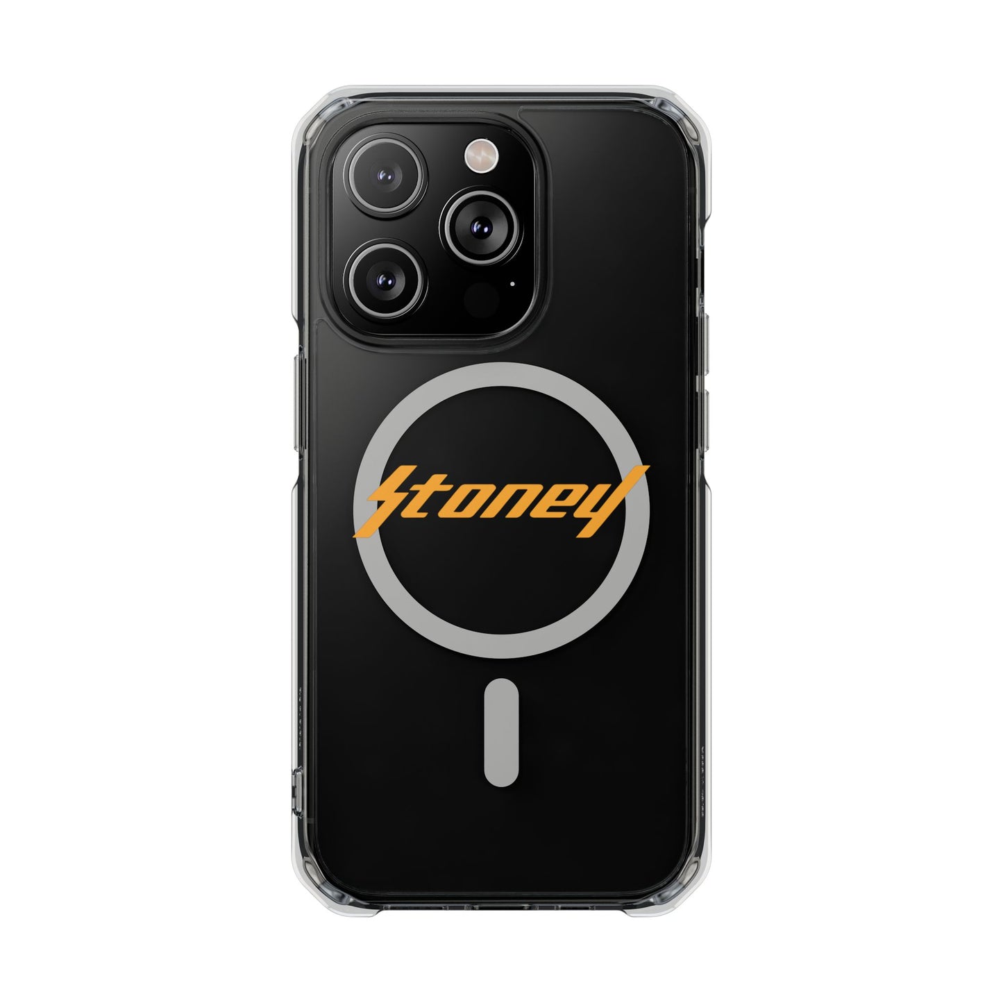 Orange Lightning Text Logo Magnetic Impact Case