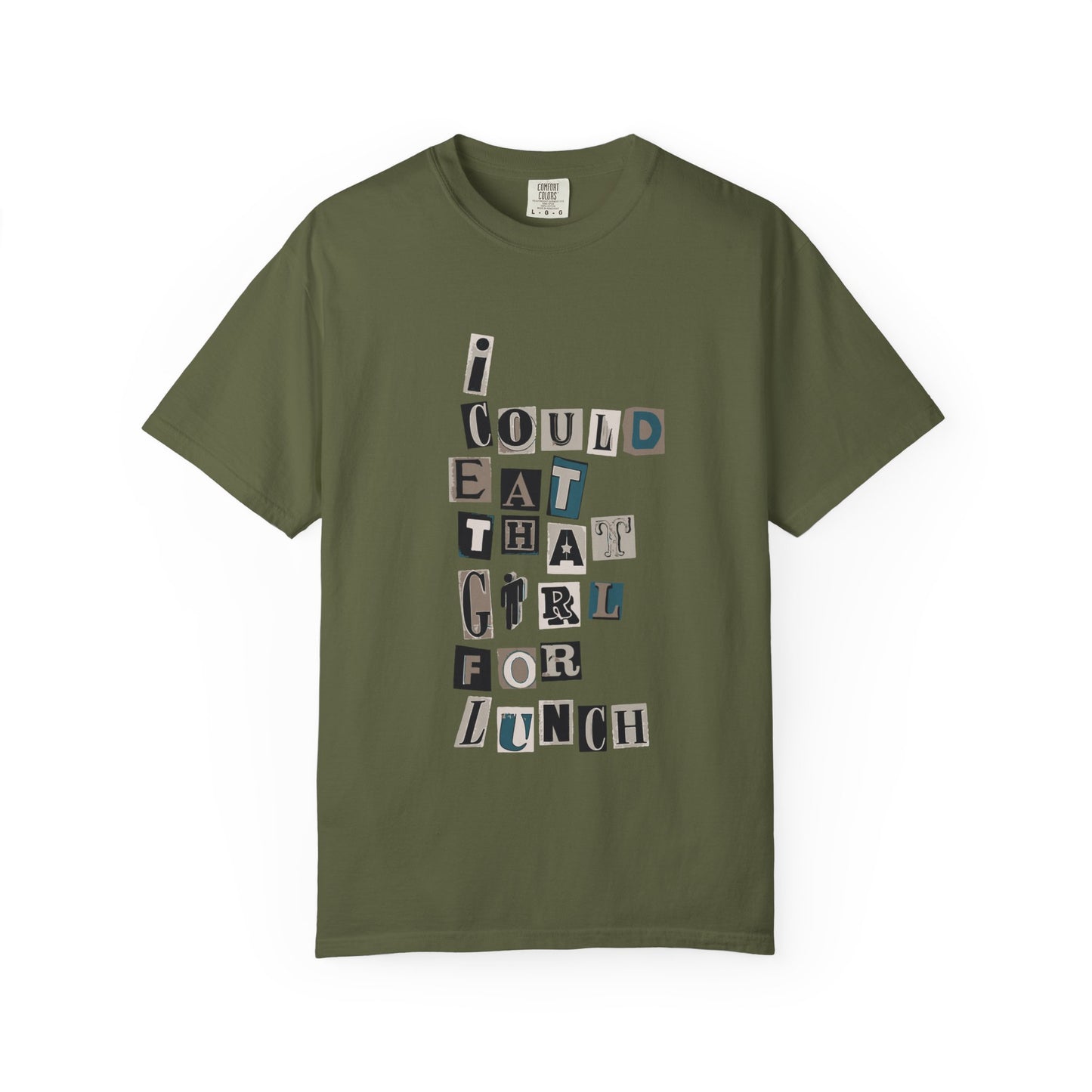 Mixed Message Collage Unisex Dyed T-shirt