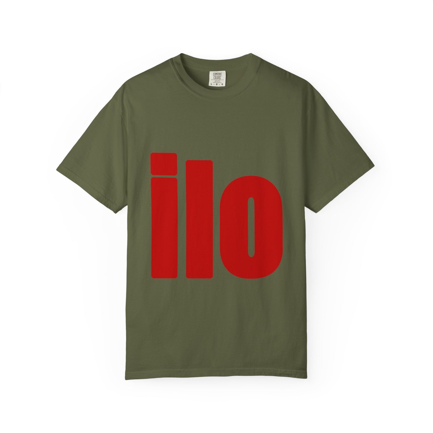 ILO Bold Red Block Unisex Dyed T-shirt