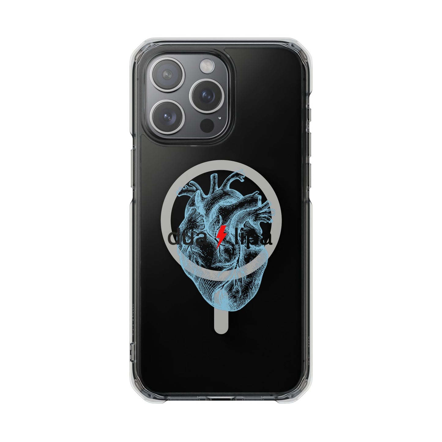 Electro Heart Illustration Magnetic Clear Impact case