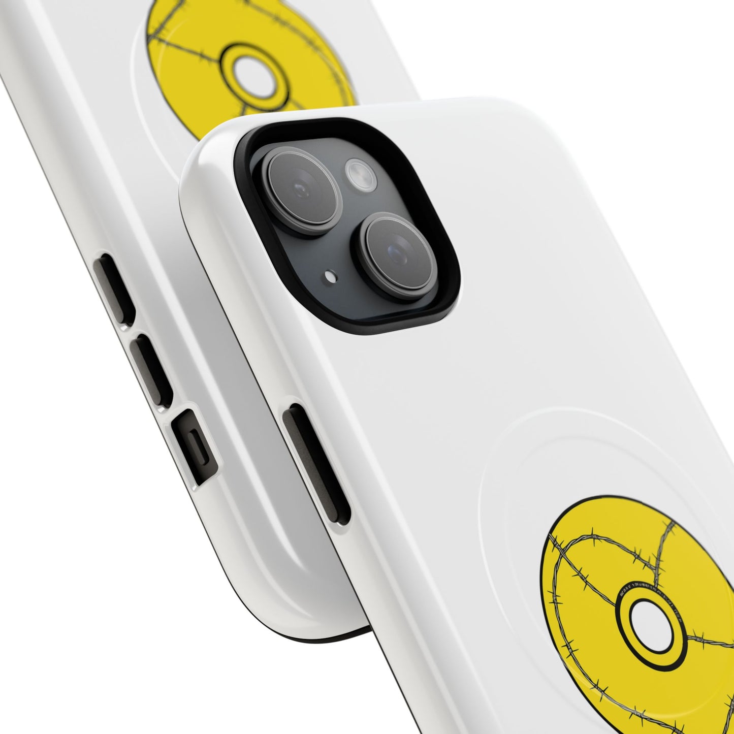 Minimalist Black Disc Outline Tough Magnetic Case