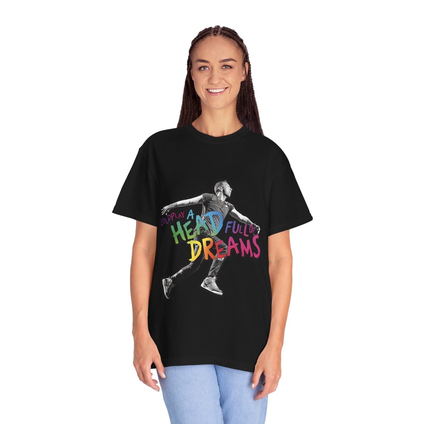 Unisex Garment-Dyed T-Shirt Inspired by Coldplay A Head Full of Dreams Chris