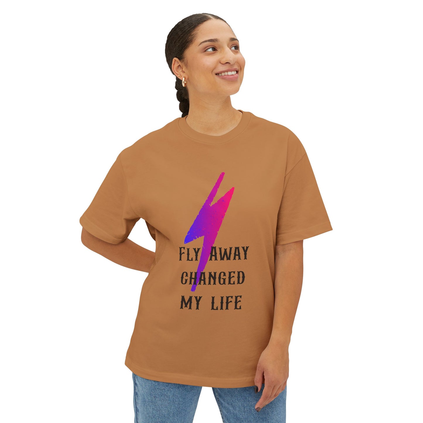 Power Surge Bolt Unisex Oversized Boxy tee